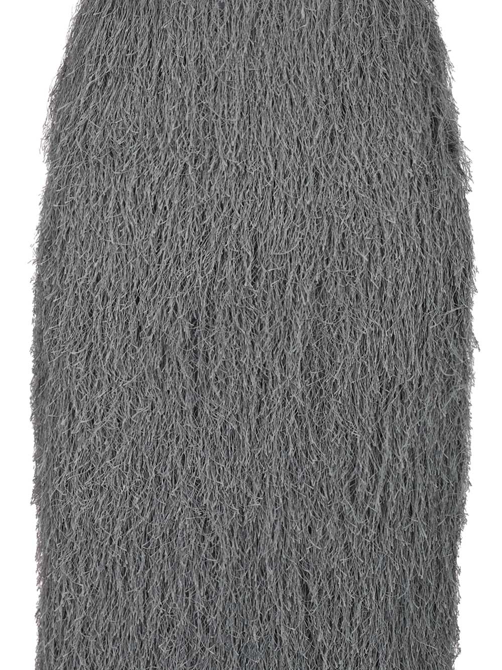 Dries Van Noten Fringed Skirt Gonne - Grey | 313564c27fb6d69554d3f6c436a9fa58cac82f6d