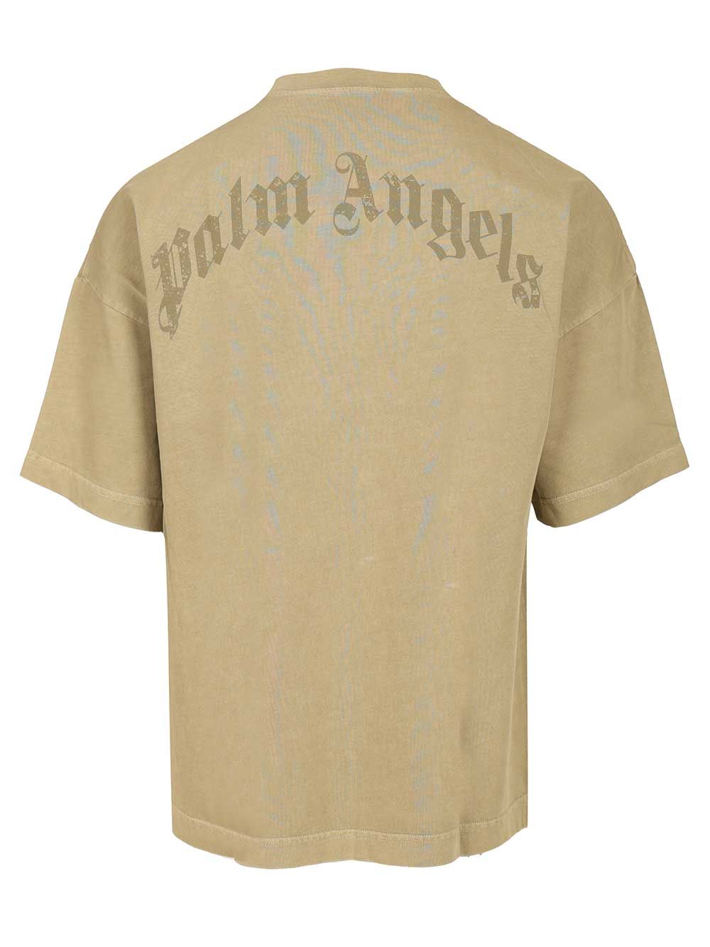 Palm Angels Cotton T-Shirt - Verde | ff2a83e62789e0aeb773044524906c2a270463ea