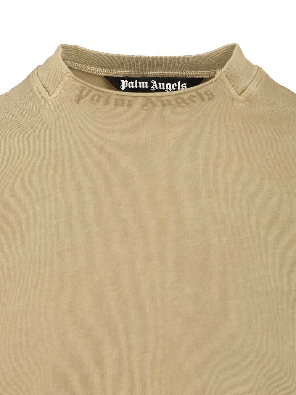 Palm Angels Cotton T-Shirt - Verde | ee0a6a977ea086109b1a79ccc0c3b2f4b5010995