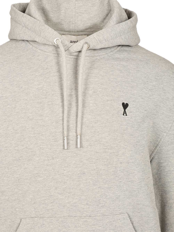Ami Ami De Coeur Hoodie Sweatshirts - Grey | f77b1d5f5f4679a69d8935d5da6120fcdb463d5d