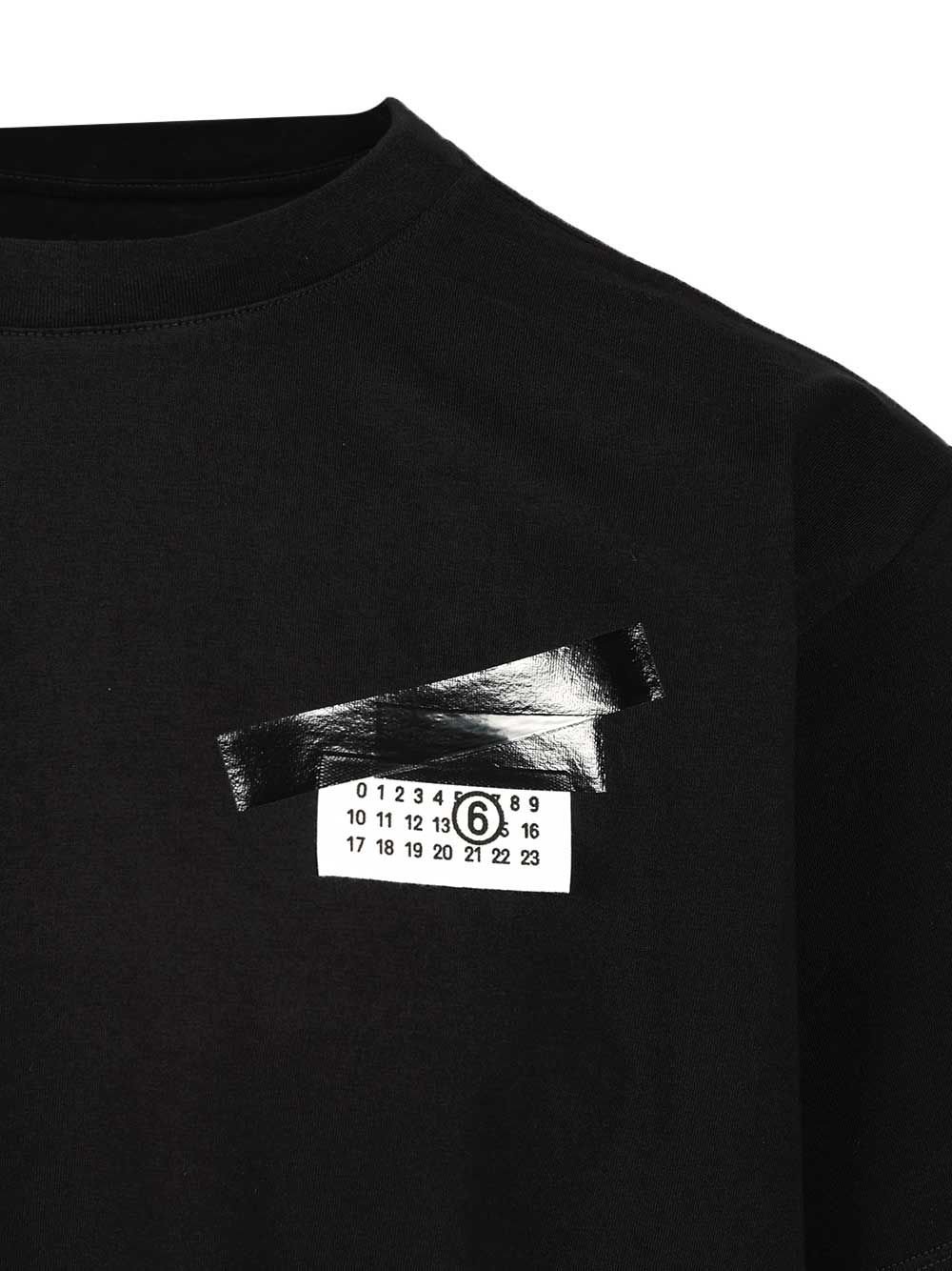 Mm6 Maison Margiela Trompe L T-Shirt - Nero | e4359977c45ff5e6bb45bda56131bfb66a79c6d6