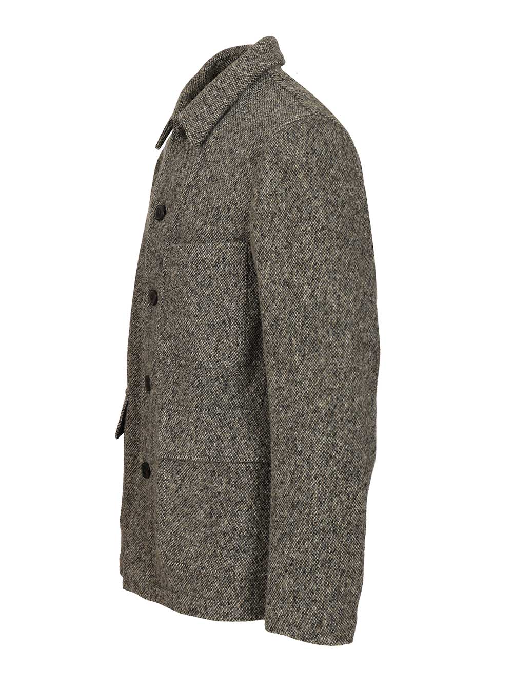 Dries Van Noten Wool Blend Jacket Coats - Grey | 540f34571ec3e56f647769f60a6f515c7facdb89