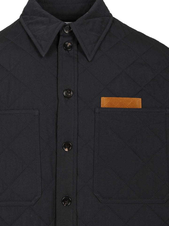 Bottega Veneta Quilted Overshirt Giacche - Blu | 15c32fbea42a97a1cc8874212d7b7de6b21d8430