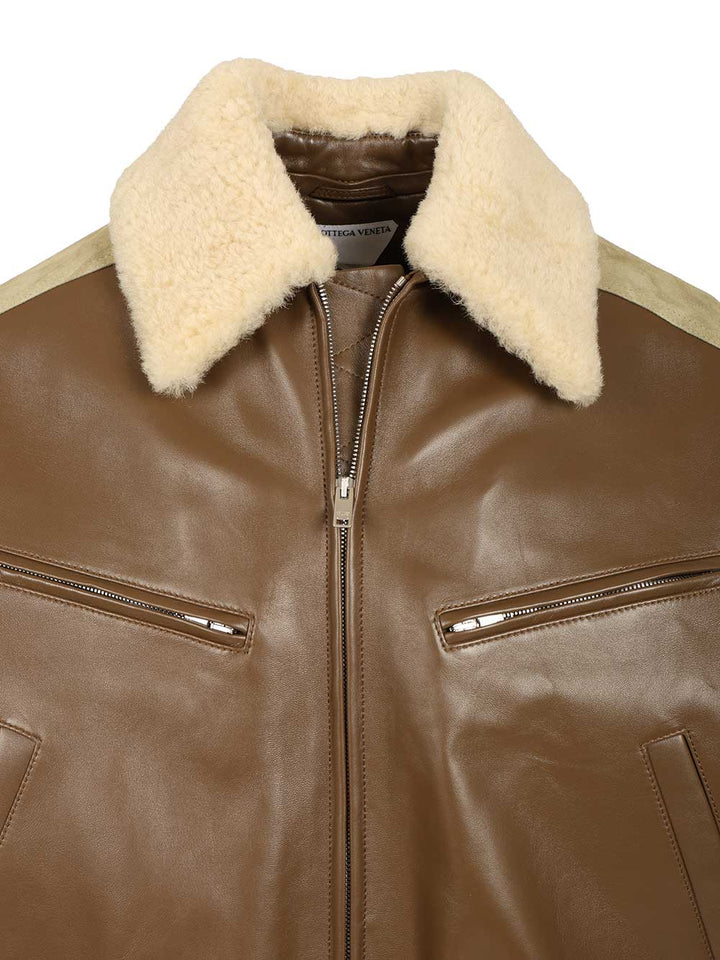 Bottega Veneta Nappa Leather Jacket Giacche - Multicolor | c0c2f3a0e88a18a50e28d70e58dd65a15f1fbc02