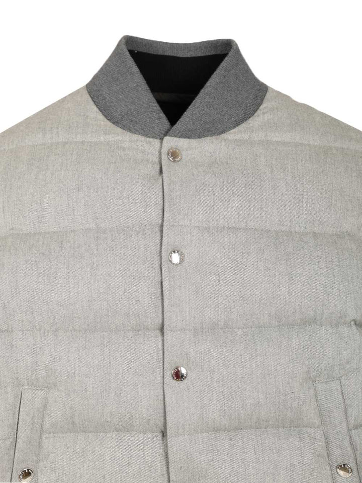 Dolce & Gabbana Reversible Padded Jacket Giacche - Grey | ee2c6b798efbd8f2c637b3f815a490e3c8a8ee46