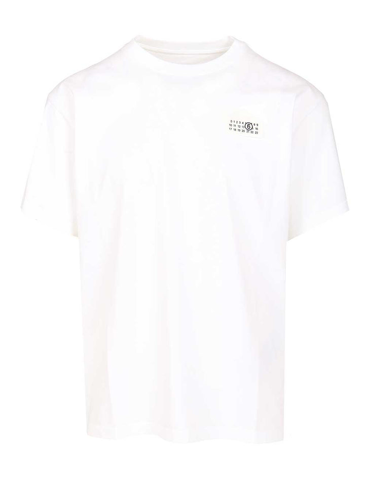 Mm6 Maison Margiela Trompe L T-Shirt - Bianco | 74252ca09a58d66a828d64a330234b78c89f9341