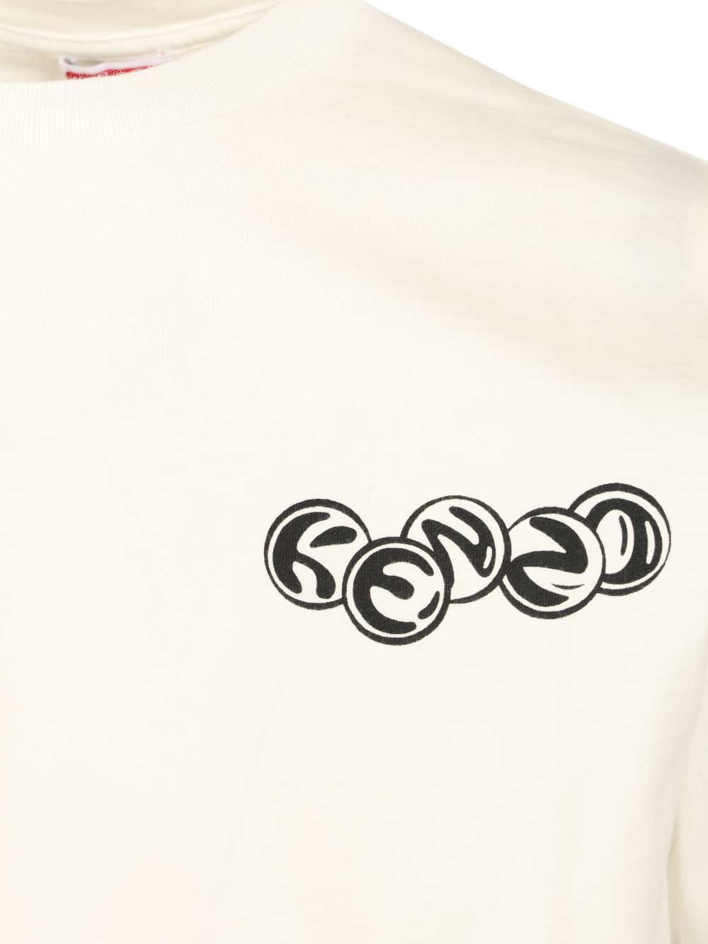 Kenzo Pachinko T-Shirt - Bianco | c6a36845602195ac3a55f0ec4b320c269b4c5c82