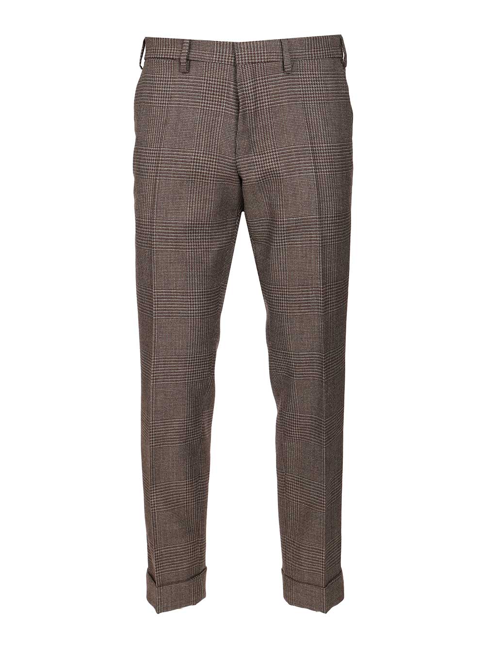 Dries Van Noten Prince Of Wales Wool Trousers - Marrone | 02d9dff08f164cdb6b482fc0778c9bbd3c676dd7