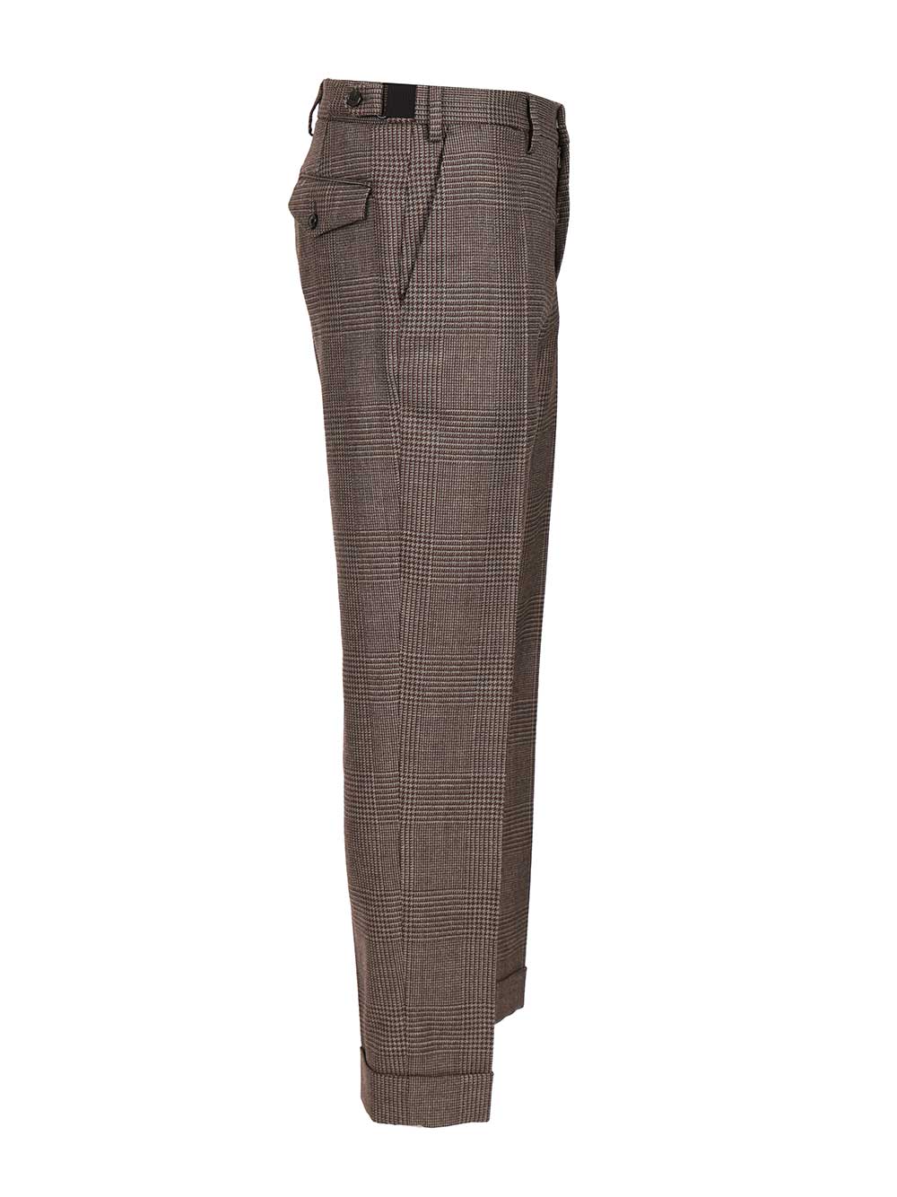 Dries Van Noten Prince Of Wales Wool Trousers - Marrone | 1b61bc9ffd47f253da629b3eda2cf6f256cf895d