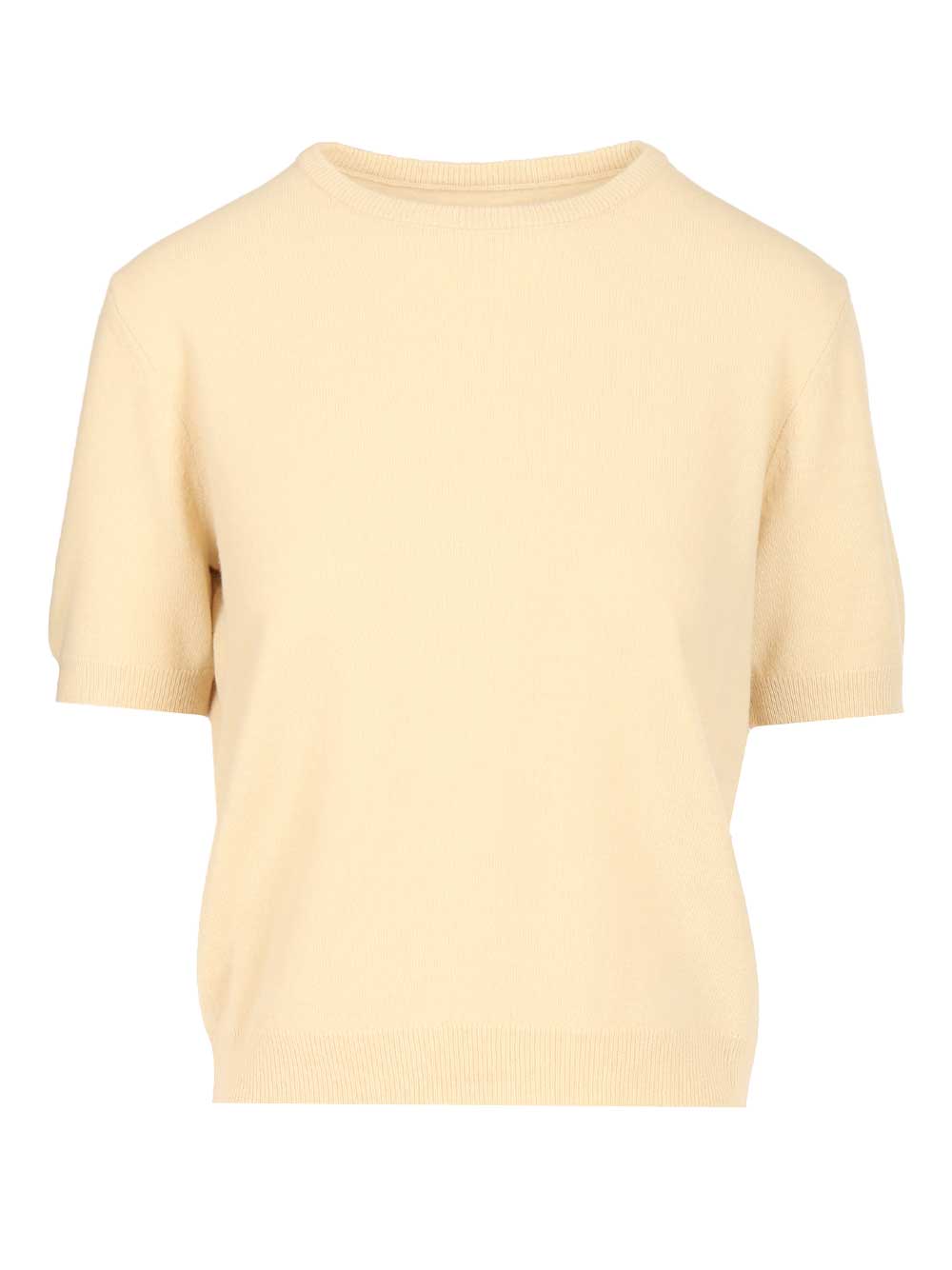 Maison Margiela Crewneck Sweater Knitwear - Beige | ccfa5dbf08d1aef363c96989eb8bf047fe14acbb