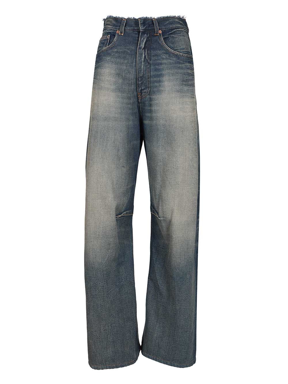 Mm6 Maison Margiela Wide-Leg Jeans - Blu | 4a79cc51725963c23ac387553c140fdfbadb8a0e