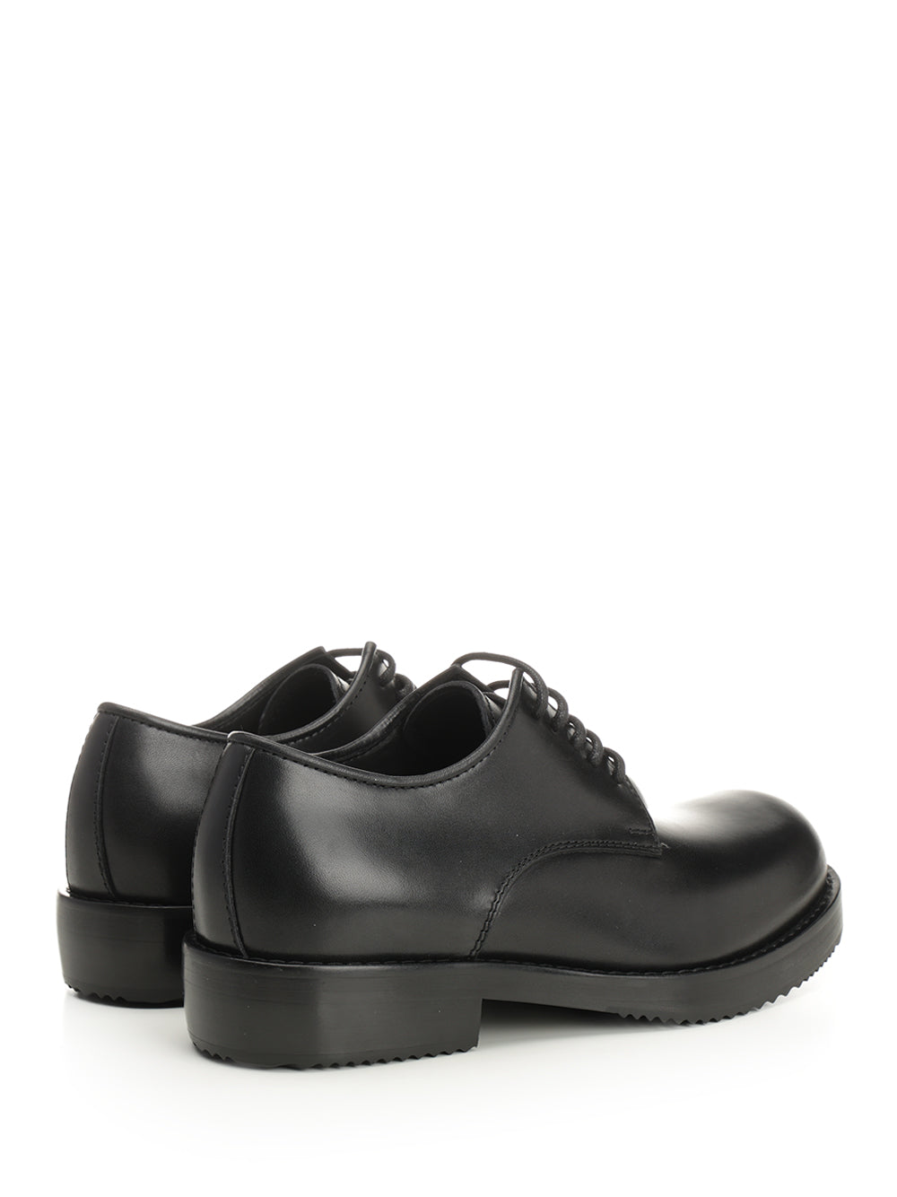 Dries Van Noten Leather Derby Shoe Lace-Up Shoes - Nero | 5ec35b2e8f8f916f1cf04331717645b28a5fc408
