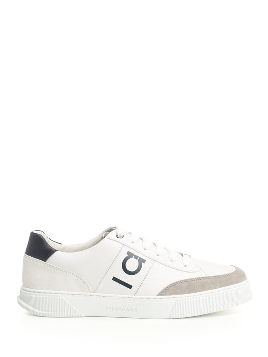 Low-Top Sneaker With Gancini Sneakers Bianco