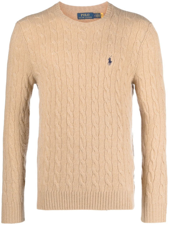 Pullover In Lana E Cashmere A Trecce