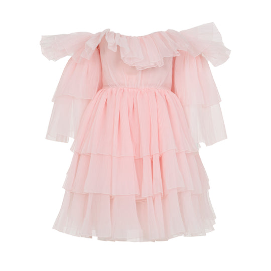 Rose Silk Mini Dress