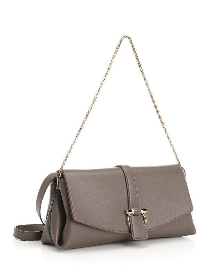 Ferragamo Shoulder Bag With Front Flap Shoulder Bags - Grey | 718f877e98eb300d2b087eaa5c658f98050b710f