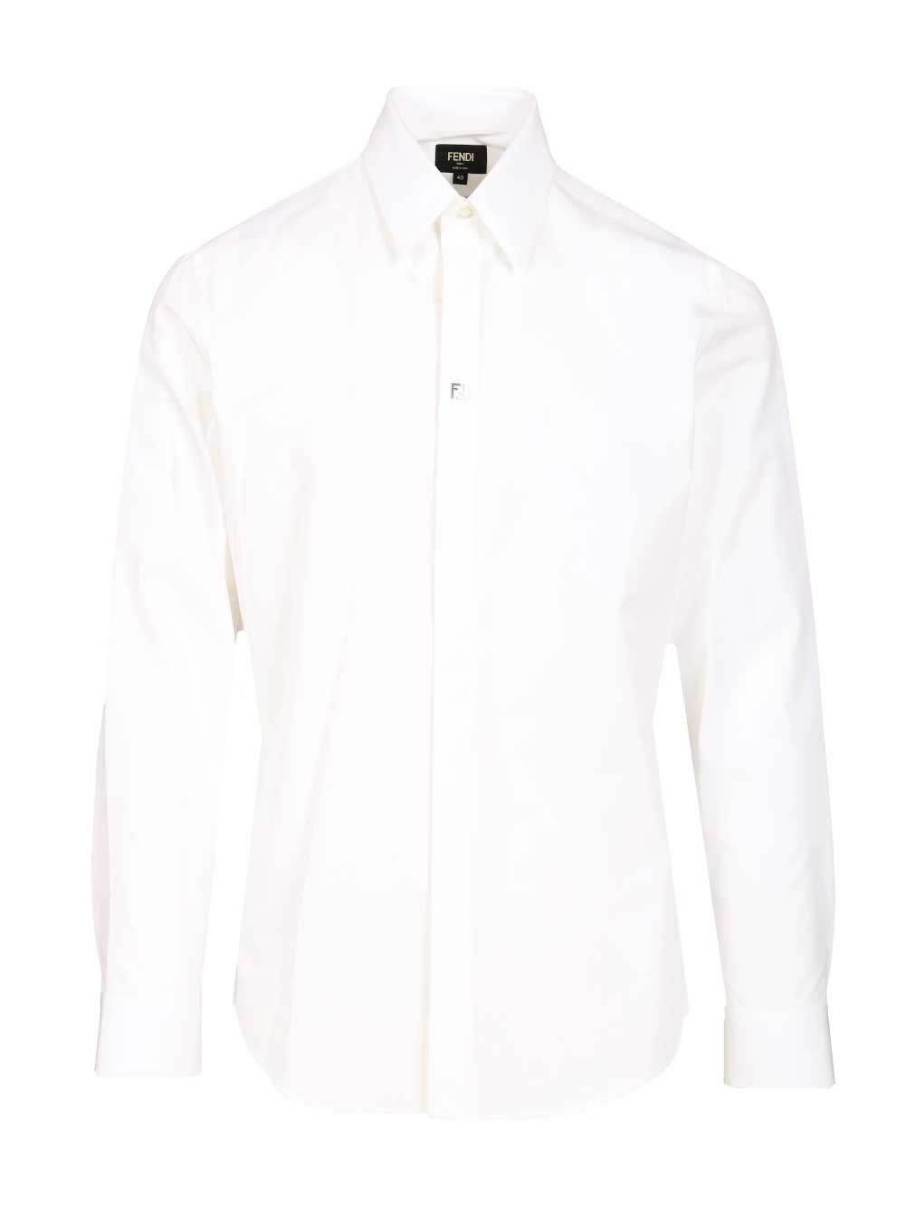 Fendi Cotton Shirt Shirts - Bianco | a61fe400117d1b0865e315f33407073179731428