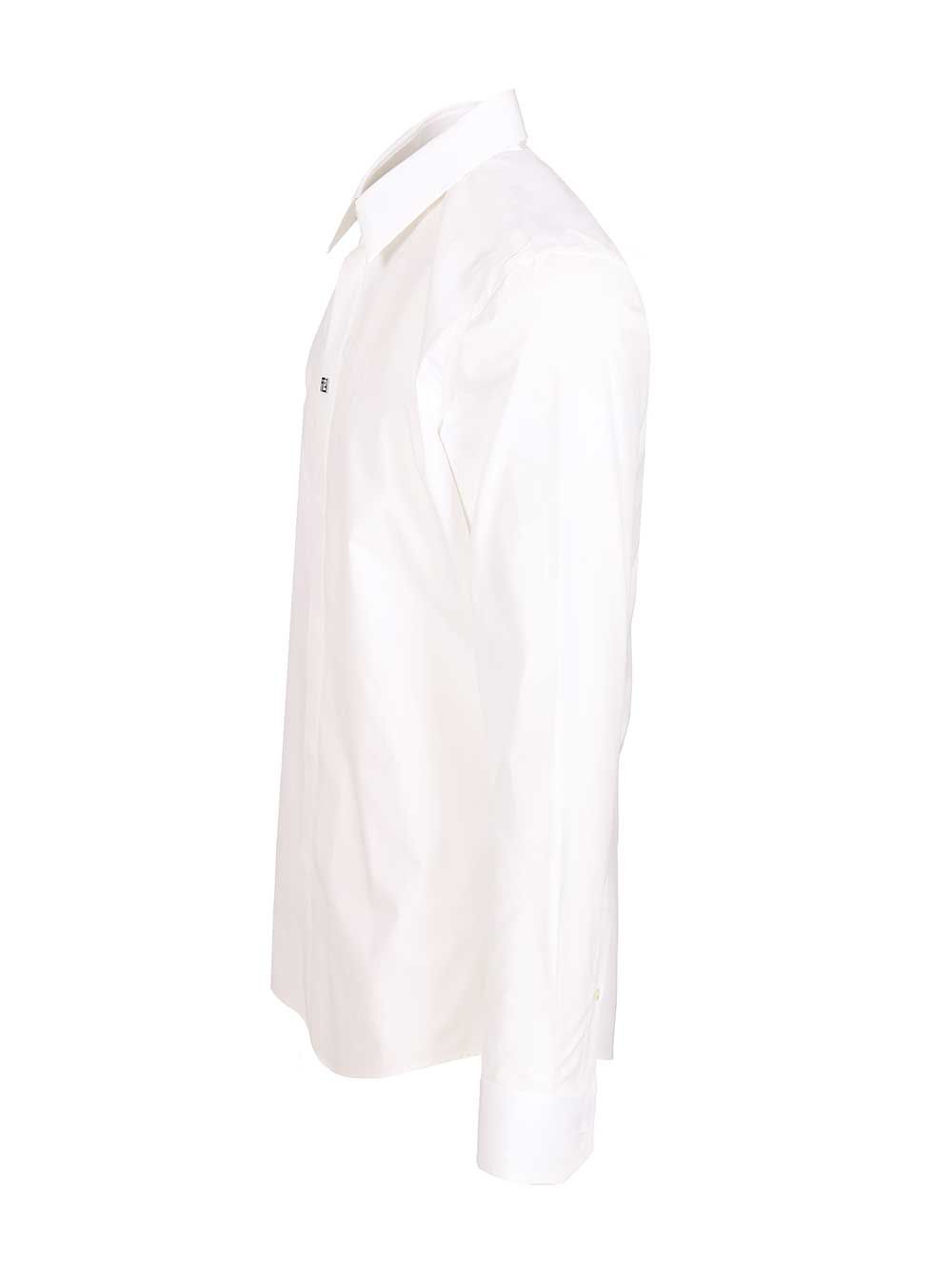 Fendi Cotton Shirt Shirts - Bianco | e156e5e74f7c84b8abd101125888f7a066242168