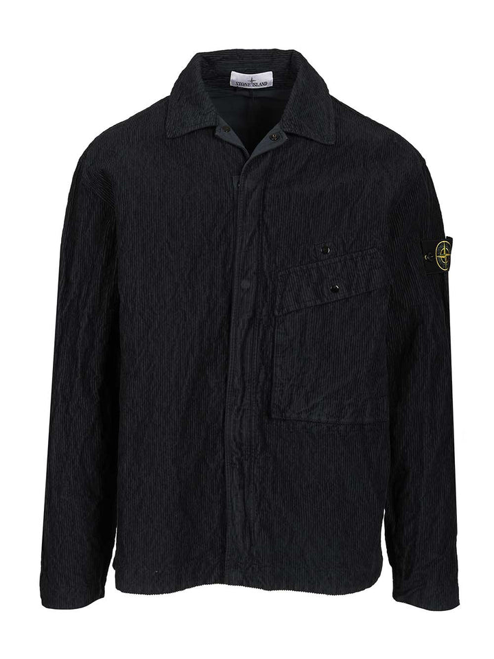 Stone Island Corduroy Overshirt Shirts - Blu | 9815b8c1e79b0bc10039f954751fc8fc45211883