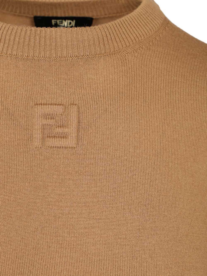 Fendi Wool Sweater Knitwear - Bianco | f2ae1bc6c5ea33fcd3715ec4e488af48ae78d095