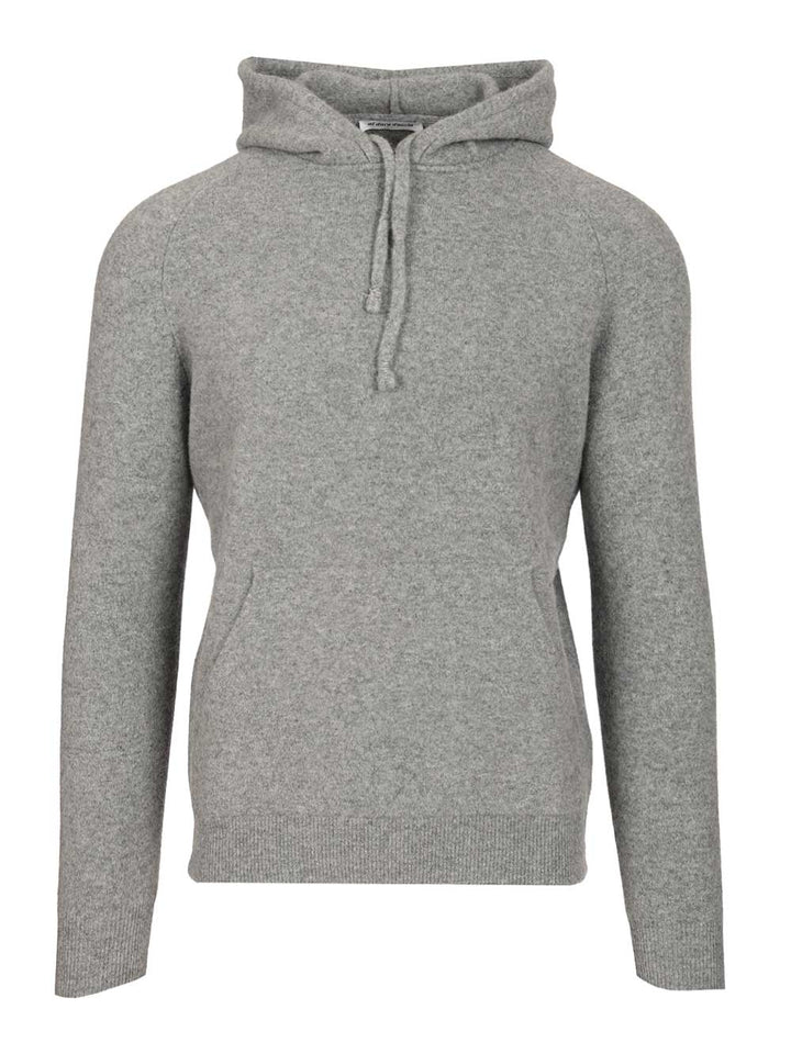 Al Duca D'Aosta Mohair Hooded Sweater Knitwear - Grey | d0caad63953e92b4062349b5794b892f02c9f002