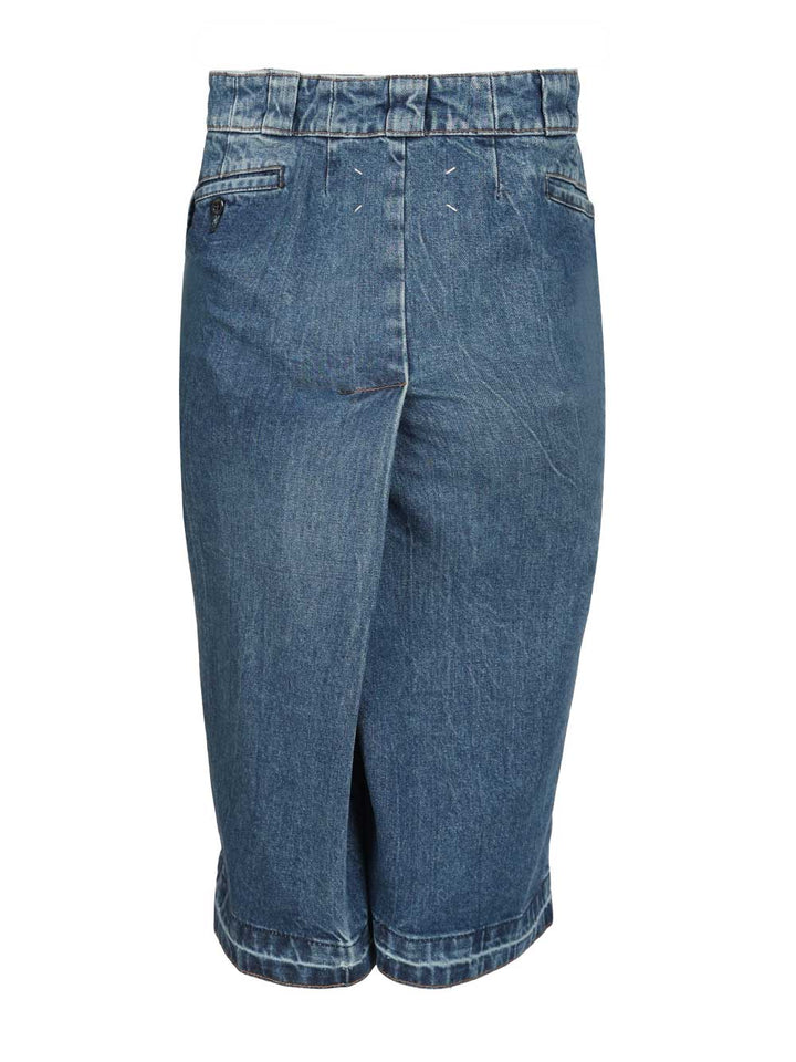 Maison Margiela Long Denim Skirt Gonne - Blu | 45c745146644087f8194be6b9cde8f95dbf31053