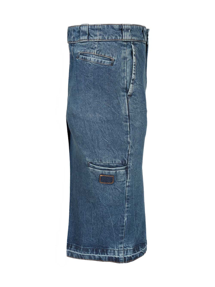 Maison Margiela Long Denim Skirt Gonne - Blu | 7c89d78c6bab2fedf263932879b0a103217eb22b