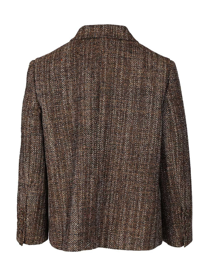 Fendi Rust Wool And Alpaca Jacket Giacche - Marrone | 63234977974ebe167c07ab577e319d6f6e7691c0