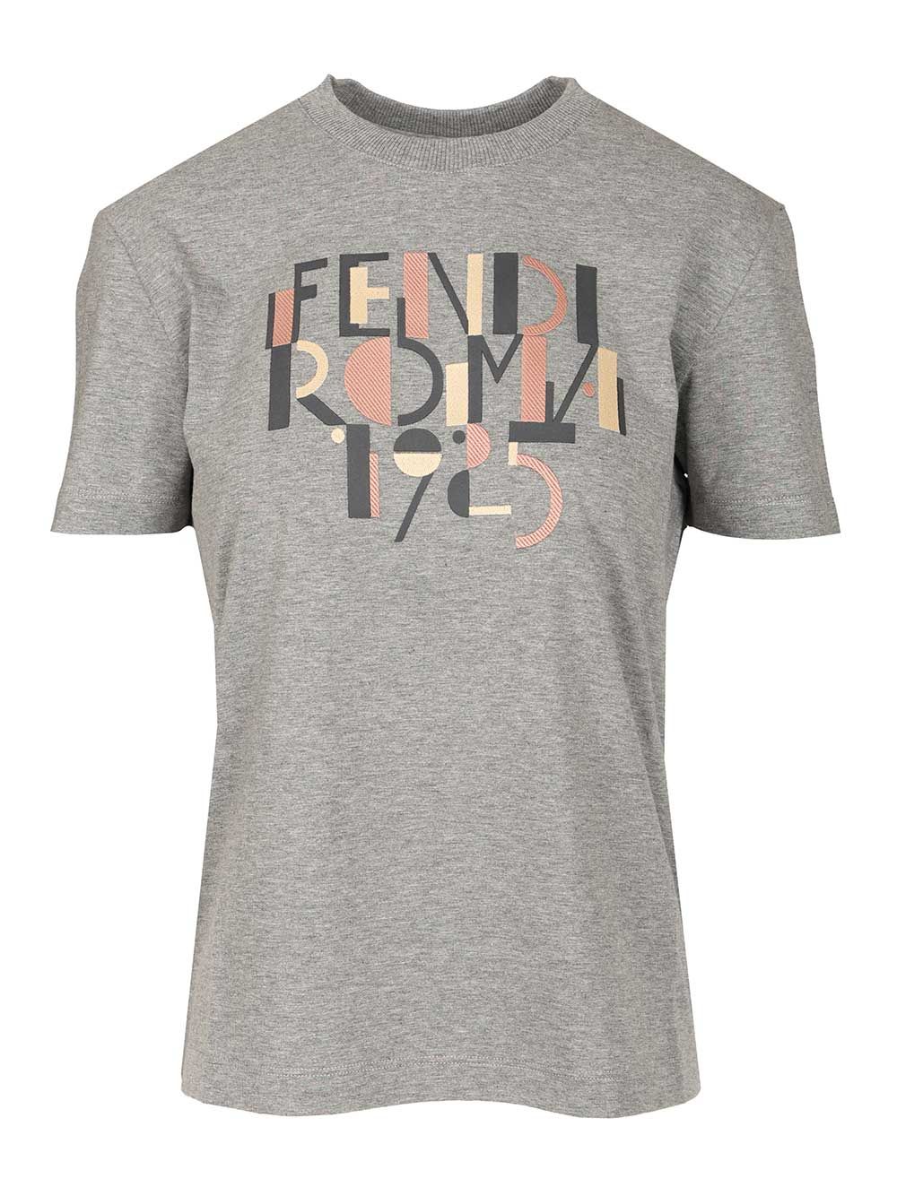 Fendi Fendi Roma T-Shirt - Grey | 72cdb2562fbc665abc6164ad5abb26f8d6199a97