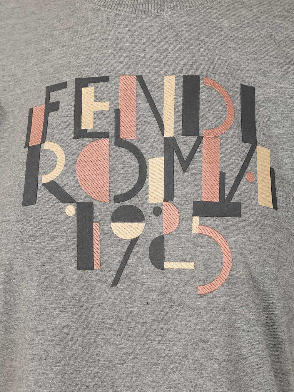 Fendi Fendi Roma T-Shirt - Grey | f1a16942910f5435a698599210bcbabcc5d06bac
