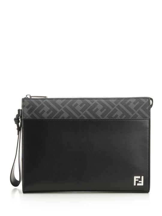 Squared Ff Handbags Nero