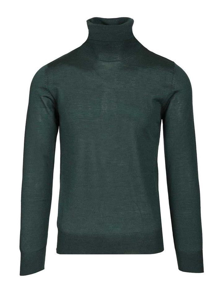 Al Duca D'Aosta 1902 Cashmere And Silk Turtleneck Sweater Knitwear - Verde | f2f6df4df9a54db4c502f02771a4bedf32b67d07