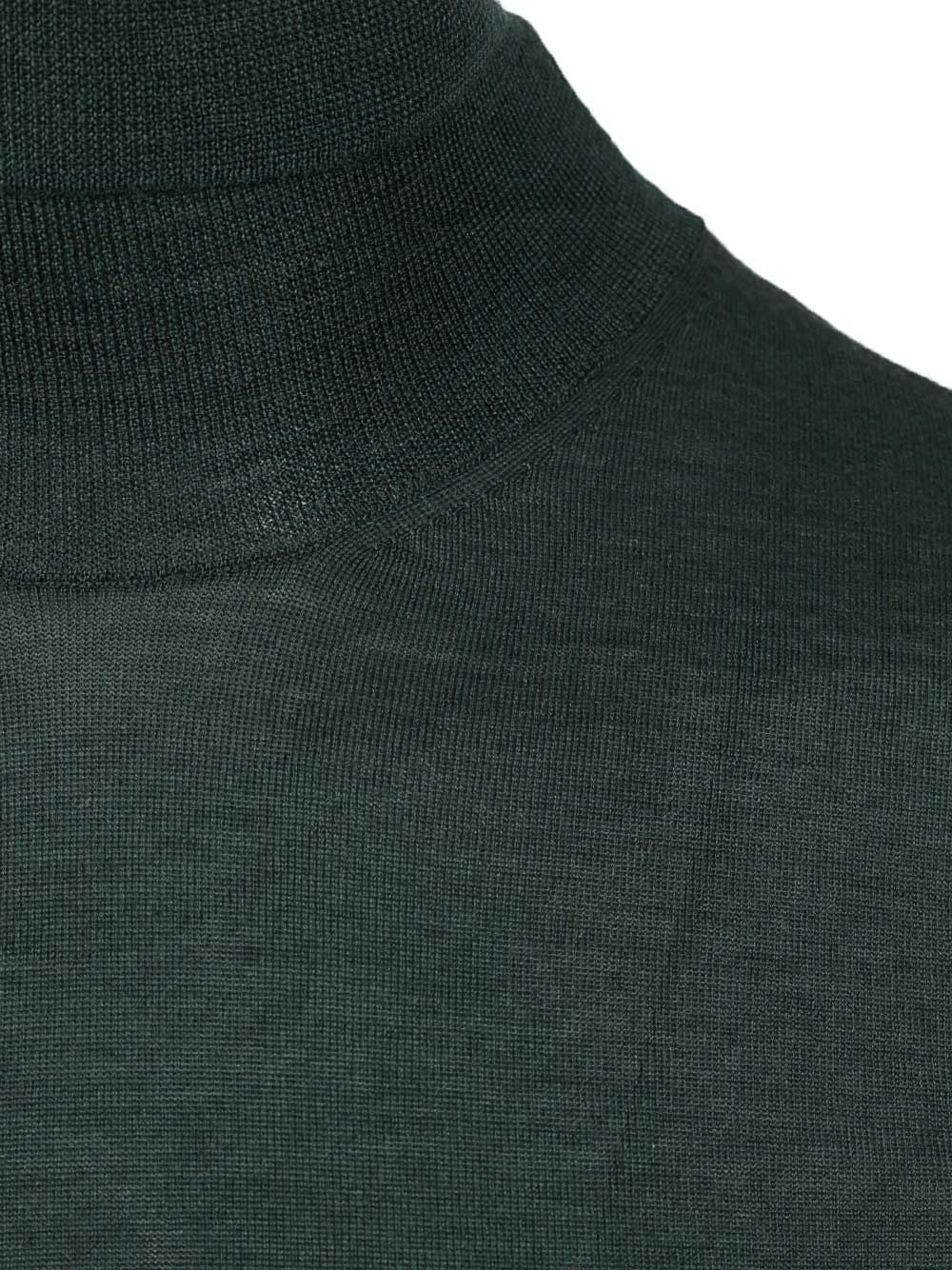 Al Duca D'Aosta 1902 Cashmere And Silk Turtleneck Sweater Knitwear - Verde | 2de25146695a814e5e8ef2b357ef40c1b29fefd6