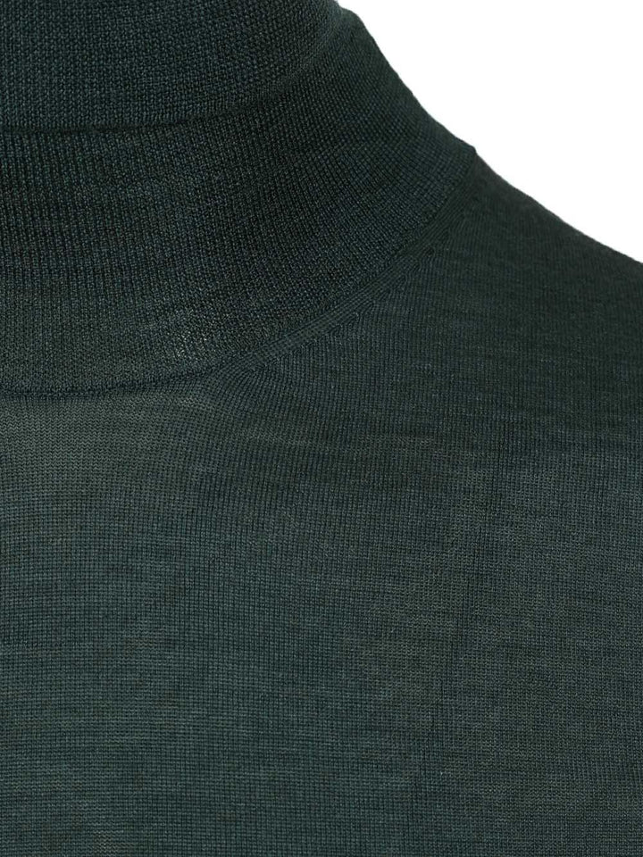 Al Duca D'Aosta 1902 Cashmere And Silk Turtleneck Sweater Knitwear - Verde | 2de25146695a814e5e8ef2b357ef40c1b29fefd6