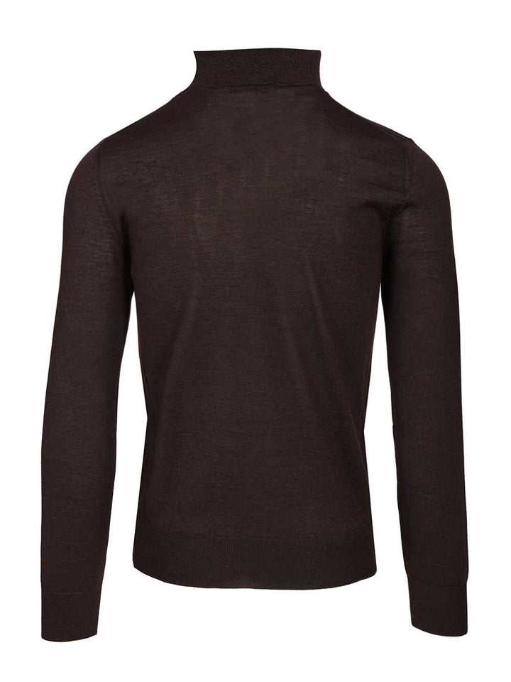 Al Duca D'Aosta 1902 Cashmere And Silk Turtleneck Sweater Knitwear - Marrone | a8d4d7fbbb0ec4273b4df236bc1686de499ff6de