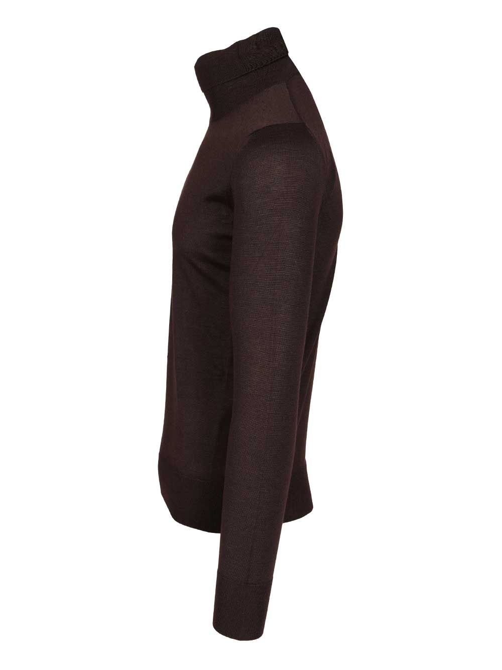 Al Duca D'Aosta 1902 Cashmere And Silk Turtleneck Sweater Knitwear - Marrone | 8401a09d14f20088ea68f4a83eaccc0b36edd48f