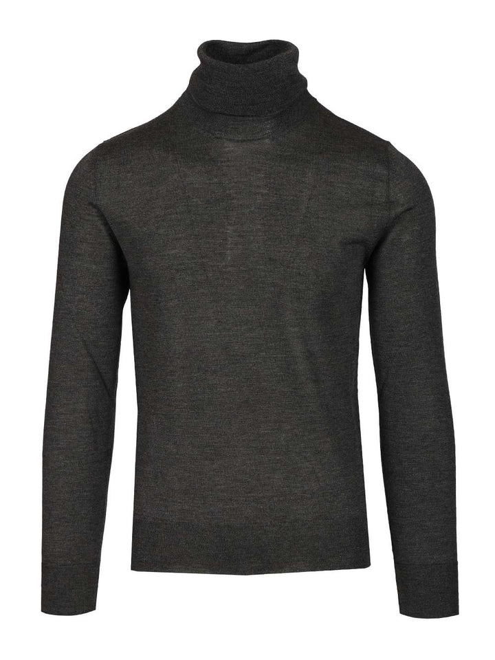 Al Duca D'Aosta 1902 Cashmere And Silk Turtleneck Sweater Knitwear - Grey | a7ae1919bf7ffa3d832071d8c57de59d7d2c5bb9