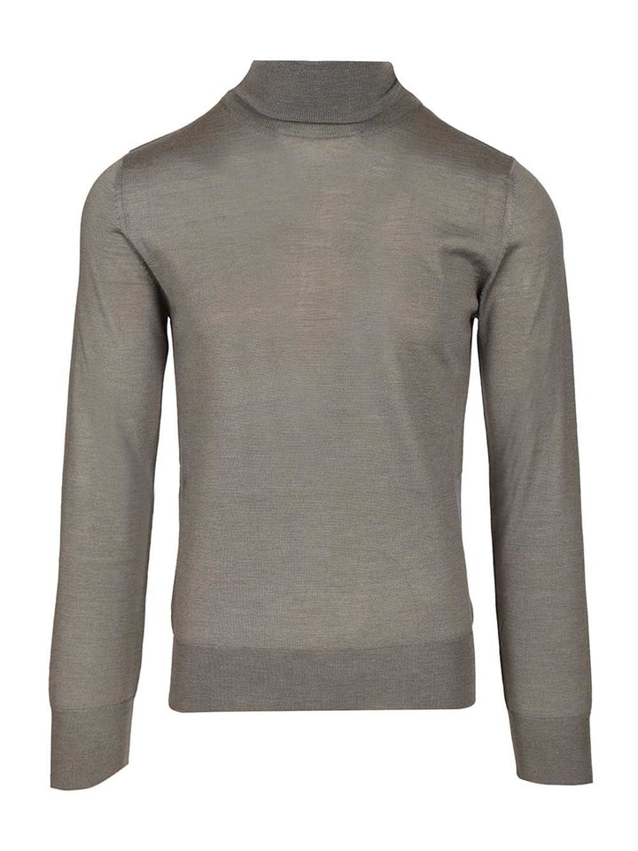 Al Duca D'Aosta 1902 Cashmere And Silk Turtleneck Sweater Knitwear - Grey | 617f19fce08227e613719ec890643e938768ec7a