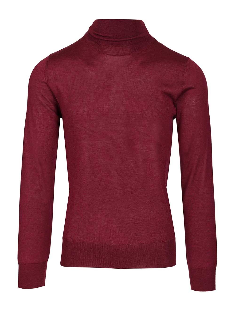 Al Duca D'Aosta 1902 Cashmere And Silk Turtleneck Sweater Knitwear - Bordeaux | d57180d8225fefa5fe70222aa5b528a5154c8a2e