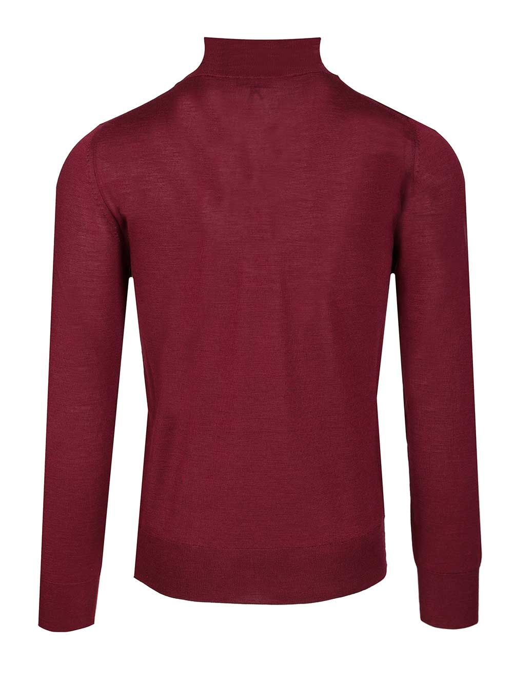 Al Duca D'Aosta 1902 Cashmere And Silk Turtleneck Sweater Knitwear - Bordeaux | ff1806ef6431e6ddfe5a21bffde0436afc585039