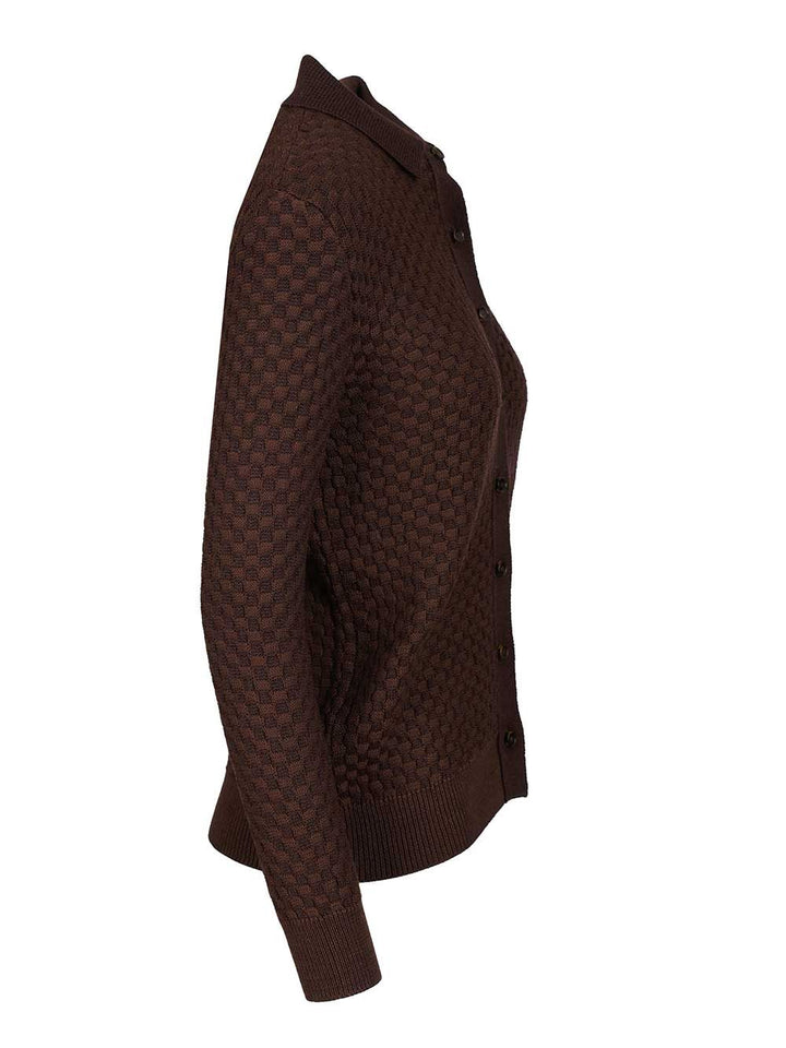 Retori Knitted Cardigan Knitwear - Marrone | 96feb4319c7812de30a9e69ce1df4d578564eab4