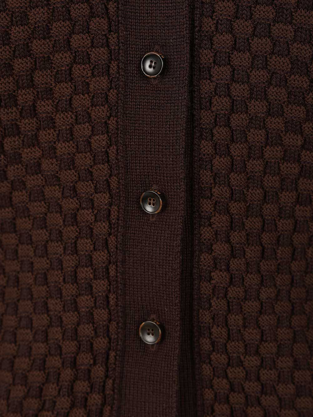 Retori Knitted Cardigan Knitwear - Marrone | 57aeb2282d826fcd6693bb12921d0a8583ba84c2