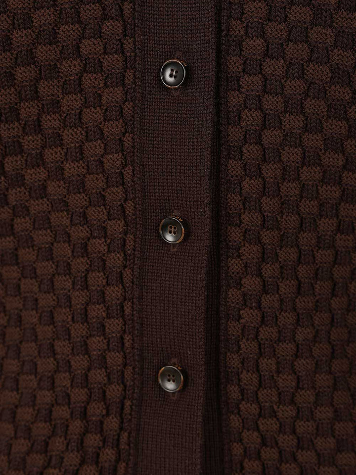 Retori Knitted Cardigan Knitwear - Marrone | 57aeb2282d826fcd6693bb12921d0a8583ba84c2