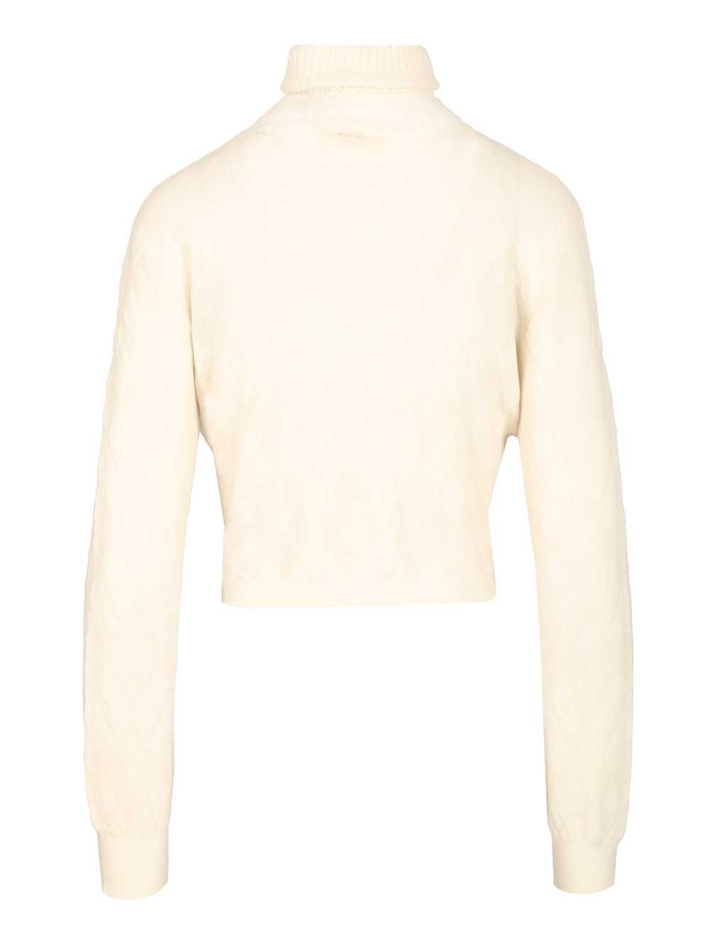 Retori Crop Top Knitwear - Bianco | 3bc93e84ddb4b18a6d2a365e7616476d577476af