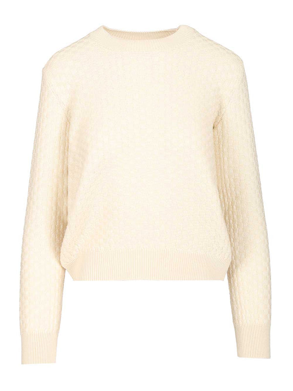 Damier Knitwear Bianco