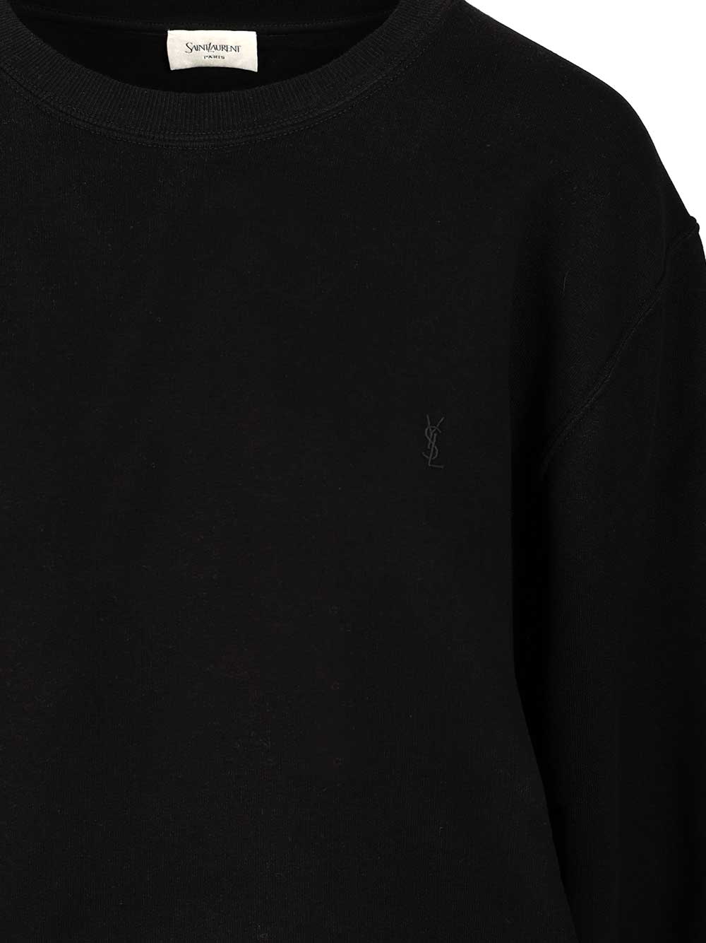 Saint Laurent Cassandre Cotton Sweatshirt Sweatshirts - Nero | 9d53fe07dd65136426af6b7521d8e8f85f5722ba