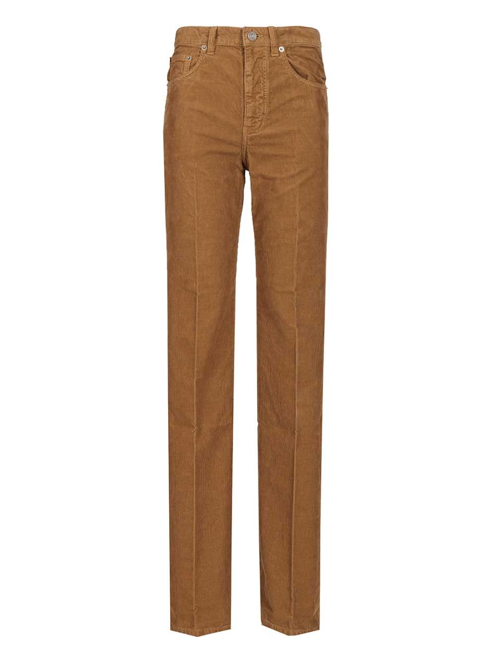 Saint Laurent Clyde Trousers - Marrone | ae6fae41bb1e58944dc01256ccb6b85d89cf99a7