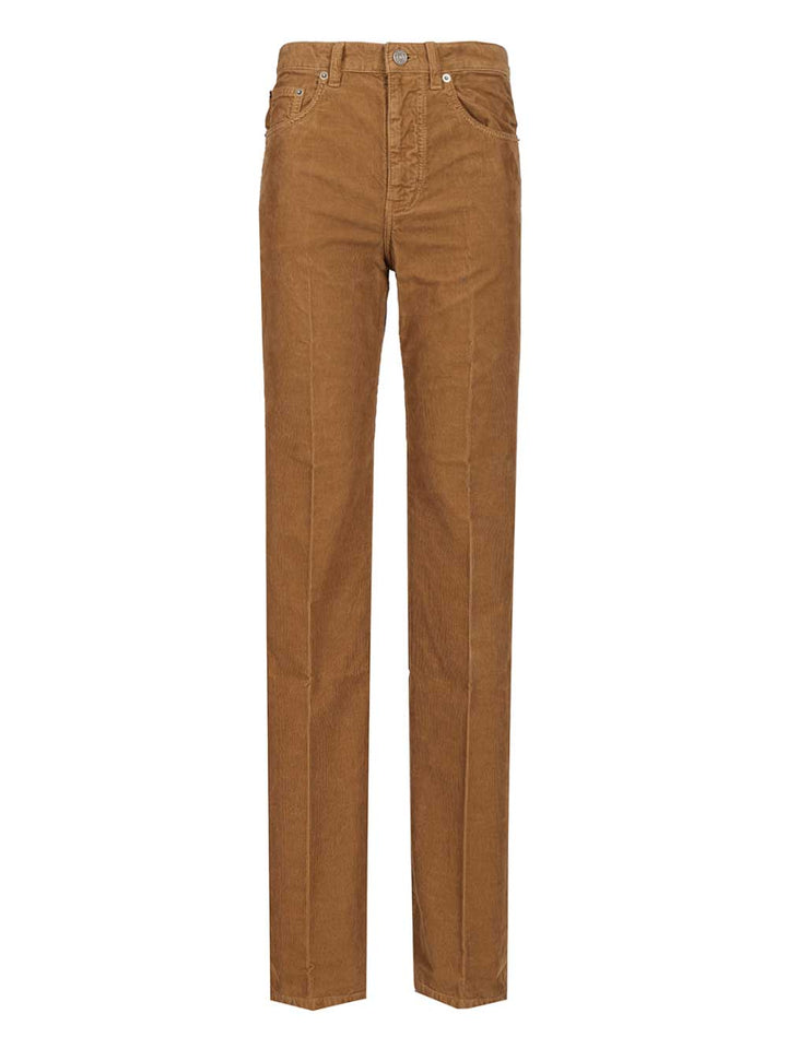 Saint Laurent Clyde Trousers - Marrone | e73636d5bfbf4de35fdbd5731341a07b15bc8f0b