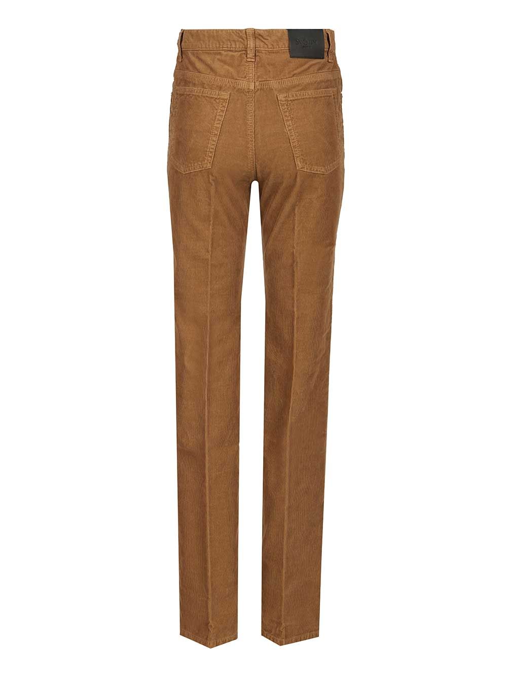Saint Laurent Clyde Trousers - Marrone | dd6e37ad6286104066b546ee4ec1327615601be9