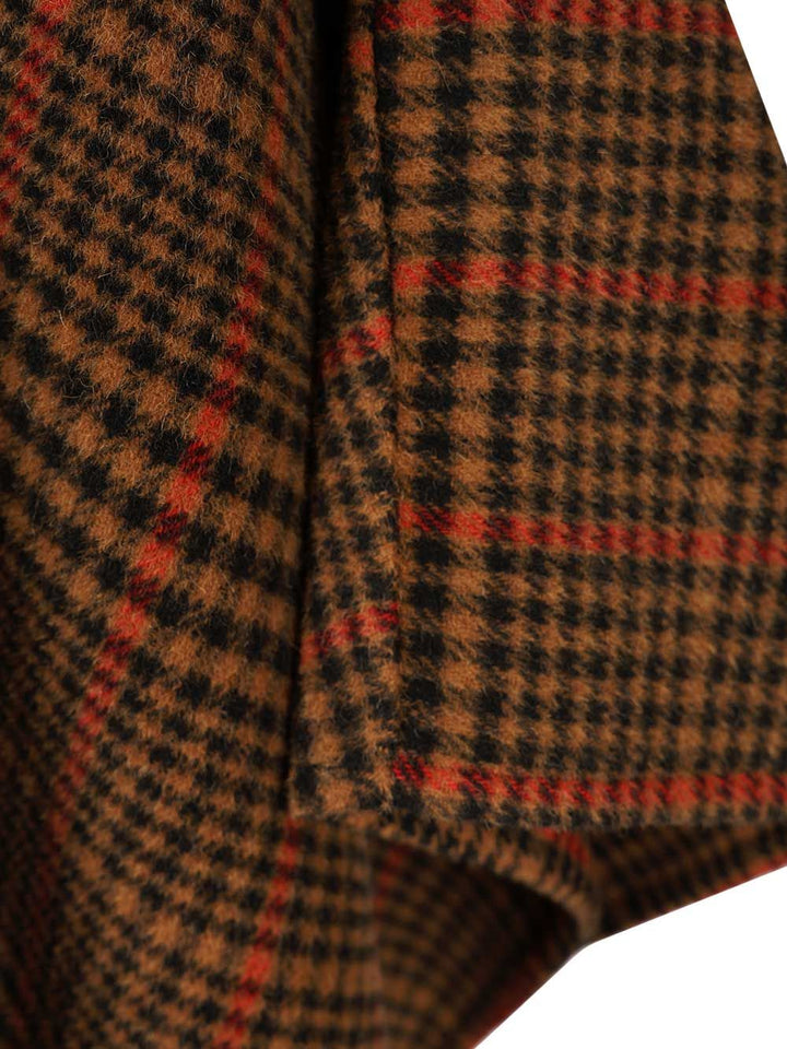 Saint Laurent Blanket-Cape Coats - Marrone | 9b6dbd8933e692686e33776c4b493a2e133aecd7
